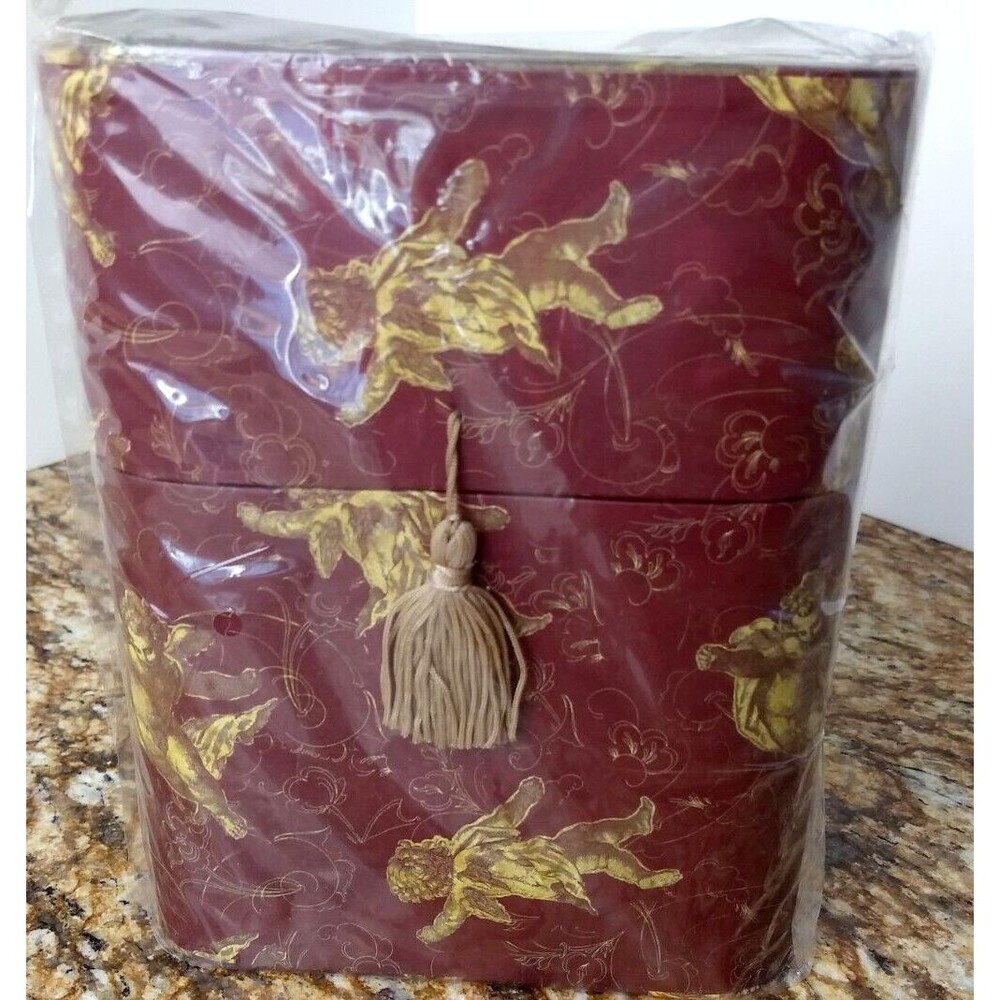 Vintage 2003 Cherubs Note Card Set in Display Case w/ Tassel Cards & Envelopes - Picture 6 of 12